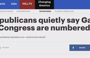 佛罗里达州共和党籍国会众议员盖兹(Matt Gaetz)涉嫌付费与17岁未成年女孩发生性关系的丑闻还在延烧。 据《国会山报》消息，4月2日，一位共和党议员透露，盖茨在国会山待不了太久了。
