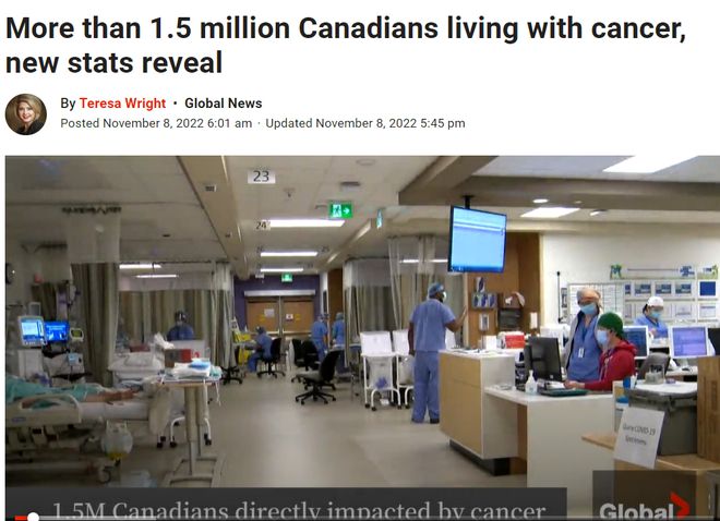 加拿大癌症地图出炉！这些病最高发! 华人苦等手术没结果选择回国￼