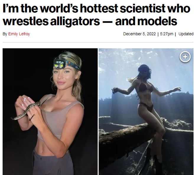 佛州26岁辣妹科学家身材堪比超模，天天都要和猛兽“过招”￼