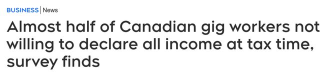 加拿大税务局严查打零工和现金工！或面临2倍罚款，外加坐牢5年￼