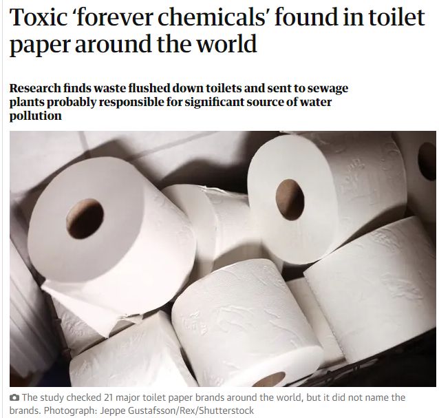 最新发现！全球多地卫生纸中发现有毒物质！沉积在人体内无法排出￼